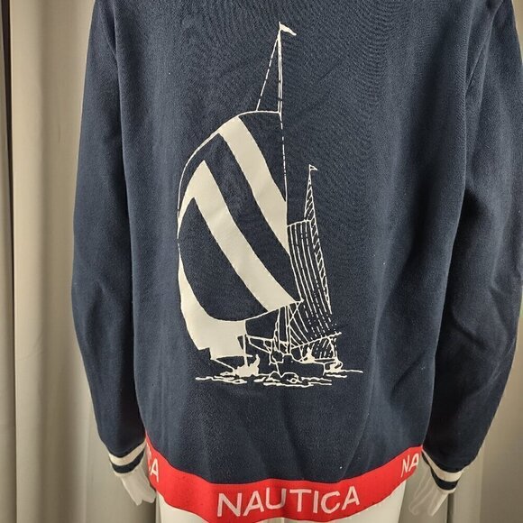 Nautica Women's 35th Anniversary Collection Cotton Blend Pullover Hoodie Size M - Picture 4 of 12